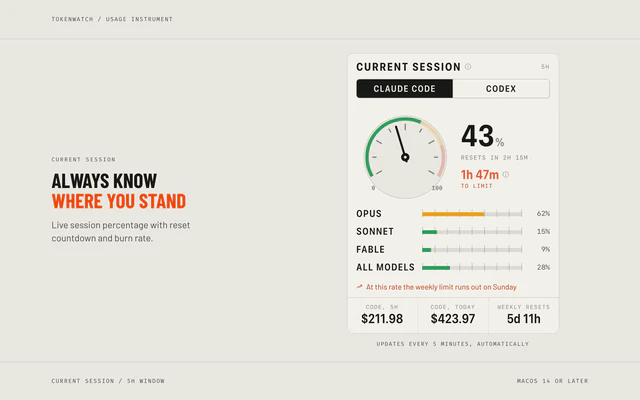 The countdown: how long you have, not just how much is gone.